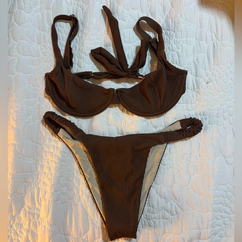 one one swim grace top and carly bottoms bikini set